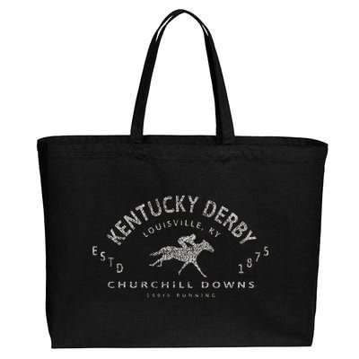 Kentucky Horse 150th Running Horse Lovers Cotton Canvas Jumbo Tote