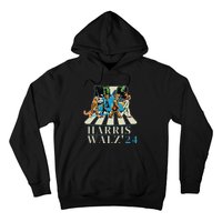 Kamala Harris 2024 Retro Rainbow Vote Democrat Hoodie