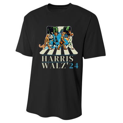 Kamala Harris 2024 Retro Rainbow Vote Democrat Performance Sprint T-Shirt