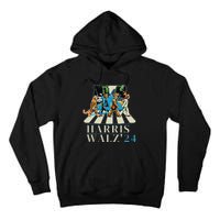 Kamala Harris 2024 Retro Rainbow Vote Democrat Tall Hoodie