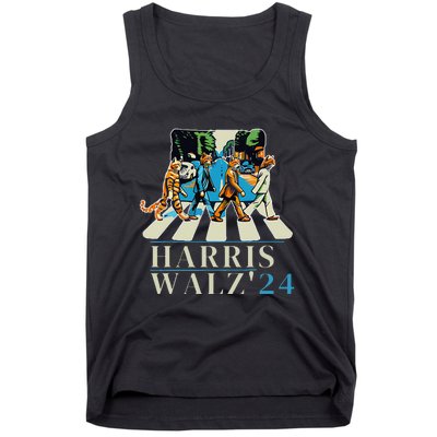 Kamala Harris 2024 Retro Rainbow Vote Democrat Tank Top