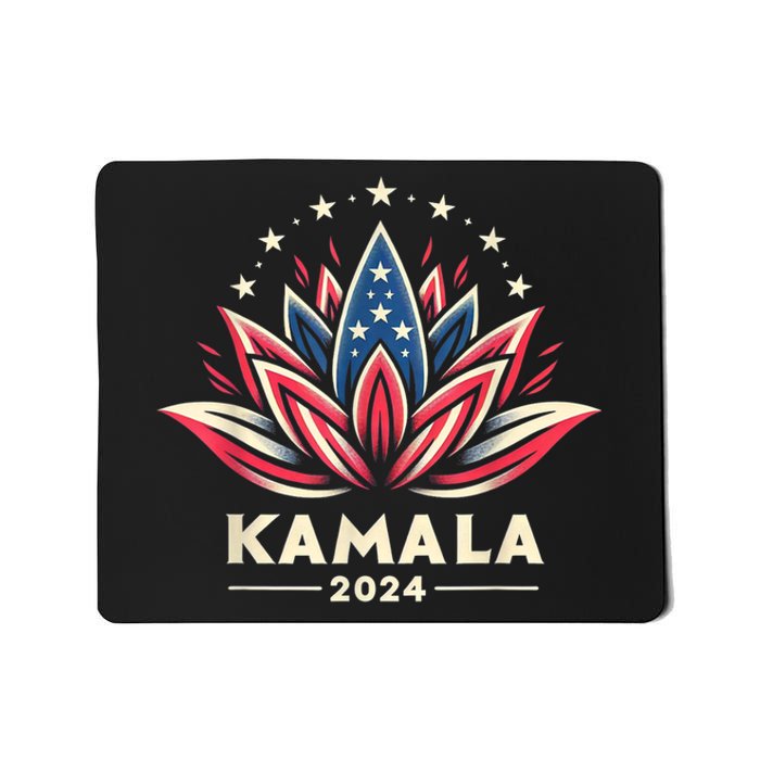 Kamala Harris 2024 Presidential Campaign American Lotus Mousepad