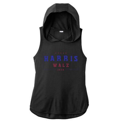 Kamala Harris 2024 Tim Walz 2024 Ladies PosiCharge Tri-Blend Wicking Draft Hoodie Tank