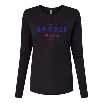 Kamala Harris 2024 Tim Walz 2024 Womens Cotton Relaxed Long Sleeve T-Shirt