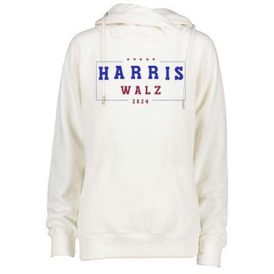 Kamala Harris 2024 Tim Walz 2024 Womens Funnel Neck Pullover Hood