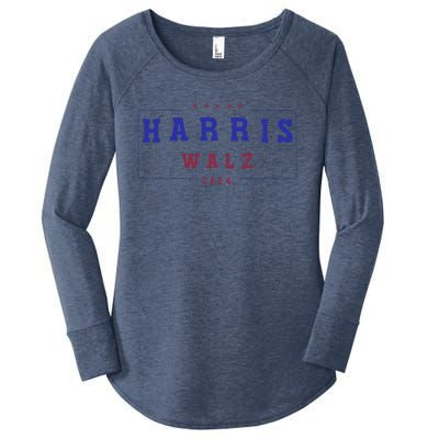 Kamala Harris 2024 Tim Walz 2024 Women's Perfect Tri Tunic Long Sleeve Shirt