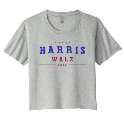 Kamala Harris 2024 Tim Walz 2024 Women's Crop Top Tee