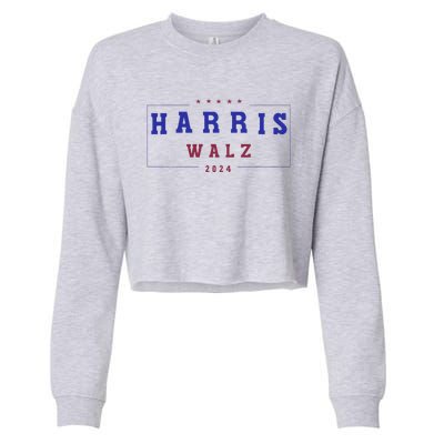 Kamala Harris 2024 Tim Walz 2024 Cropped Pullover Crew