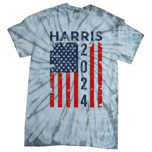 Kamala Harris 2024 For President Campaign Us Flag Tie-Dye T-Shirt