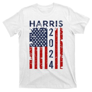 Kamala Harris 2024 For President Campaign Us Flag T-Shirt