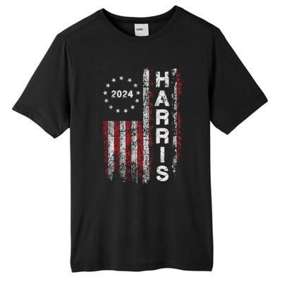 Kamala Harris 2024 For President Campaign Us Flag Vintage Meaningful Gift Tall Fusion ChromaSoft Performance T-Shirt