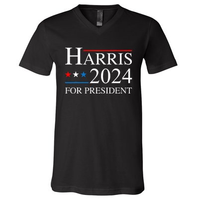 Kamala Harris 2024 For President Election Campaign V-Neck T-Shirt