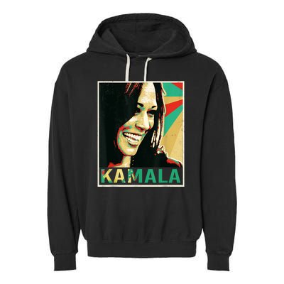 Kamala Harris 2024 Kamala For President Garment-Dyed Fleece Hoodie