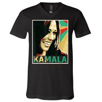 Kamala Harris 2024 Kamala For President V-Neck T-Shirt