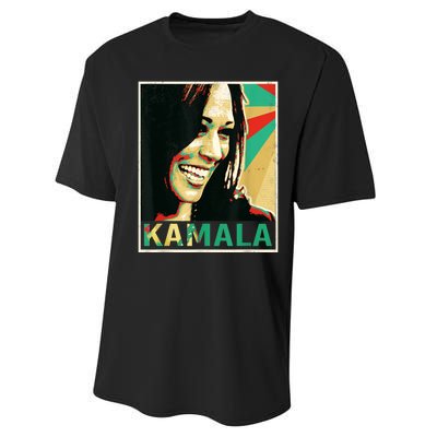 Kamala Harris 2024 Kamala For President Performance Sprint T-Shirt