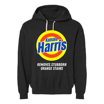 Kamala Harris 2024 Removes Stubborn Orange Stains Humorous Garment-Dyed Fleece Hoodie