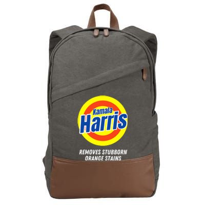 Kamala Harris 2024 Removes Stubborn Orange Stains Humorous Cotton Canvas Backpack