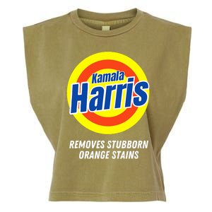 Kamala Harris 2024 Removes Stubborn Orange Stains Humorous Garment-Dyed Women's Muscle Tee