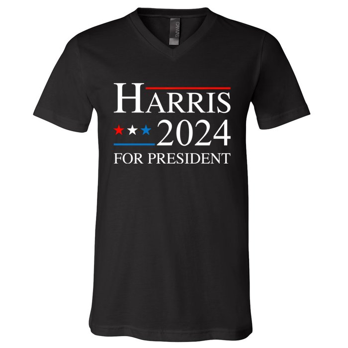 Kamala Harris 2024 For President Election Campaign V-Neck T-Shirt