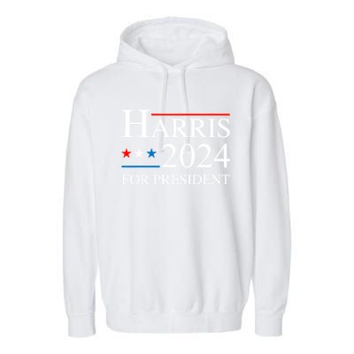 Kamala Harris 2024 For President Election Campaign Garment-Dyed Fleece Hoodie