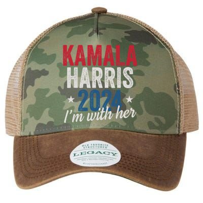 Kamala Harris 2024 Support IM With Her Kamala Harris 2024 Legacy Tie Dye Trucker Hat