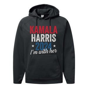 Kamala Harris 2024 Support IM With Her Kamala Harris 2024 Performance Fleece Hoodie