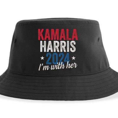 Kamala Harris 2024 Support IM With Her Kamala Harris 2024 Sustainable Bucket Hat