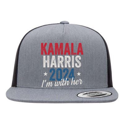 Kamala Harris 2024 Support IM With Her Kamala Harris 2024 Flat Bill Trucker Hat