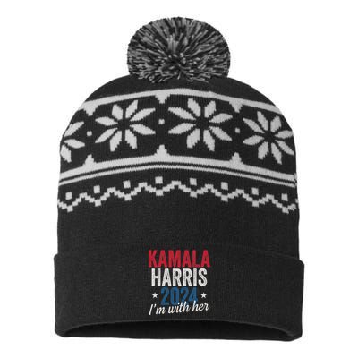 Kamala Harris 2024 Support IM With Her Kamala Harris 2024 USA-Made Snowflake Beanie