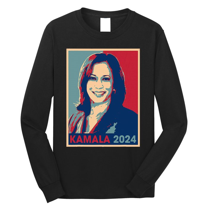 Kamala Harris 2024 For President Election Democratic Party Long Sleeve Shirt