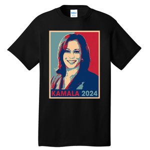 Kamala Harris 2024 For President Election Democratic Party Tall T-Shirt