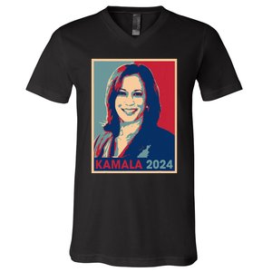 Kamala Harris 2024 For President Election Democratic Party V-Neck T-Shirt