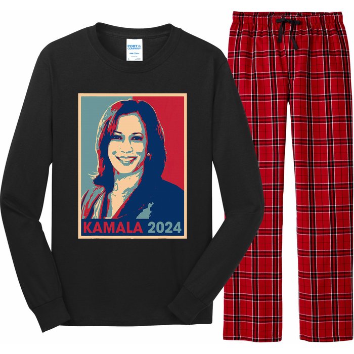 Kamala Harris 2024 For President Election Democratic Party Long Sleeve Pajama Set