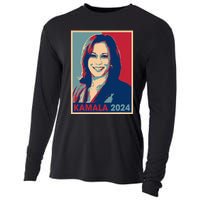 Kamala Harris 2024 For President Election Democratic Party Cooling Performance Long Sleeve Crew