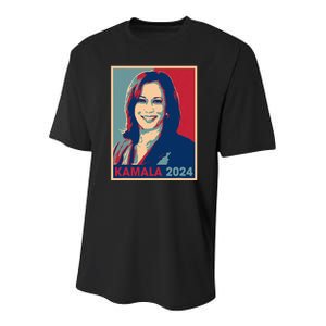 Kamala Harris 2024 For President Election Democratic Party Youth Performance Sprint T-Shirt