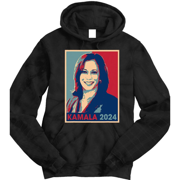 Kamala Harris 2024 For President Election Democratic Party Tie Dye Hoodie