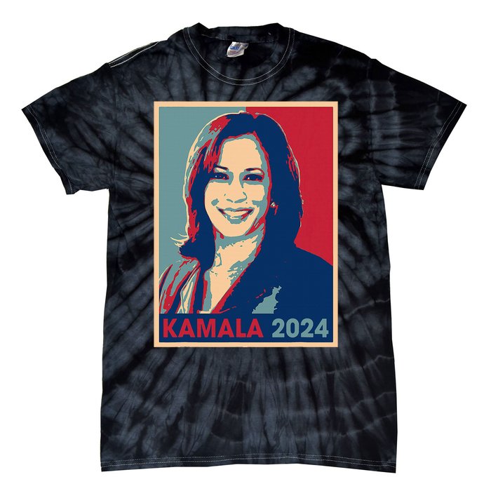 Kamala Harris 2024 For President Election Democratic Party Tie-Dye T-Shirt