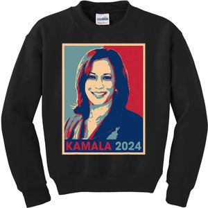 Kamala Harris 2024 For President Election Democratic Party Kids Sweatshirt