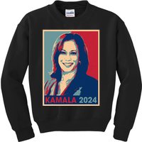 Kamala Harris 2024 For President Election Democratic Party Kids Sweatshirt