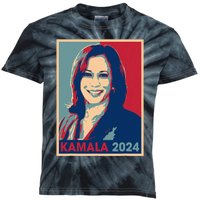 Kamala Harris 2024 For President Election Democratic Party Kids Tie-Dye T-Shirt