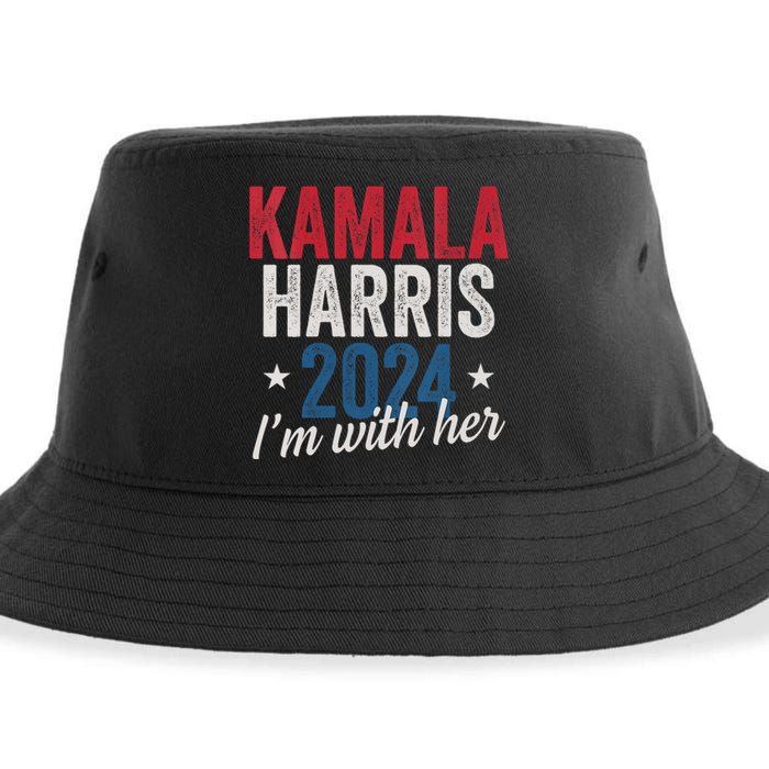 Kamala Harris 2024 Support Im With Her Kamala Harris 2024 Sustainable Bucket Hat