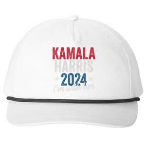 Kamala Harris 2024 Support Im With Her Kamala Harris 2024 Snapback Five-Panel Rope Hat