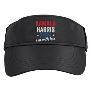 Kamala Harris 2024 Support Im With Her Kamala Harris 2024 Adult Drive Performance Visor