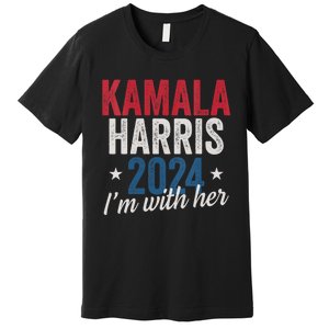 Kamala Harris 2024 Support Im With Her Kamala Harris 2024 Premium T-Shirt