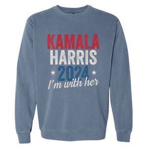 Kamala Harris 2024 Support Im With Her Kamala Harris 2024 Garment-Dyed Sweatshirt