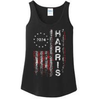 Kamala Harris 2024 For President Campaign Us Flag Vintage Ladies Essential Tank