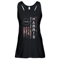 Kamala Harris 2024 For President Campaign Us Flag Vintage Ladies Essential Flowy Tank