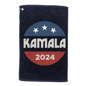 Kamala Harris 2024 For President Retro Platinum Collection Golf Towel