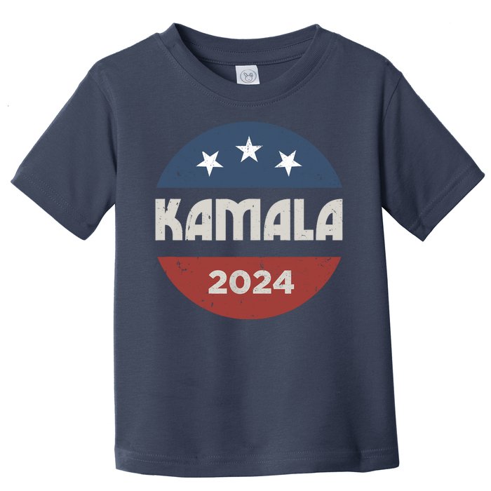 Kamala Harris 2024 For President Retro Toddler T-Shirt