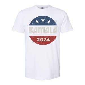 Kamala Harris 2024 For President Retro Softstyle® CVC T-Shirt